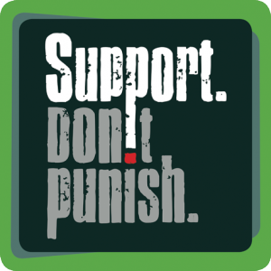 Support dont punish logo